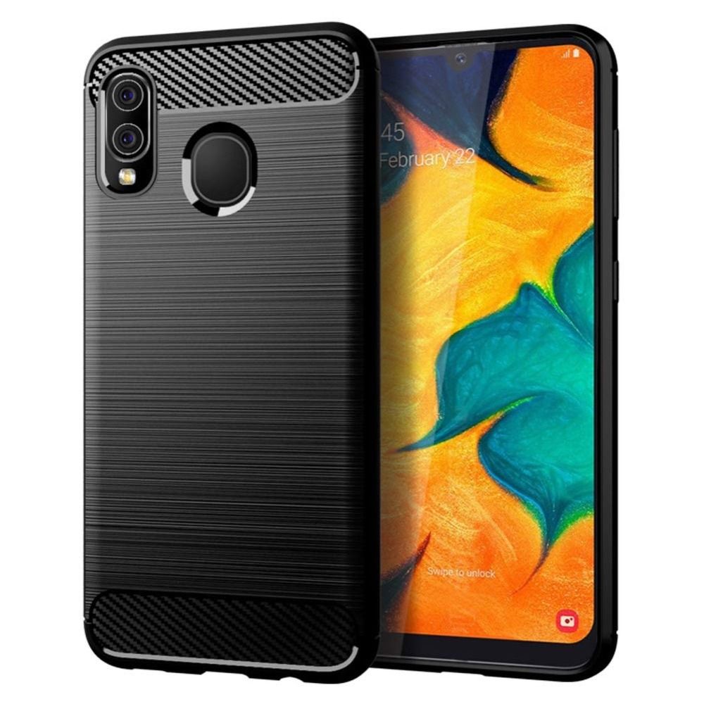 HUAWEI P Smart 2019 fekete KARBON tok