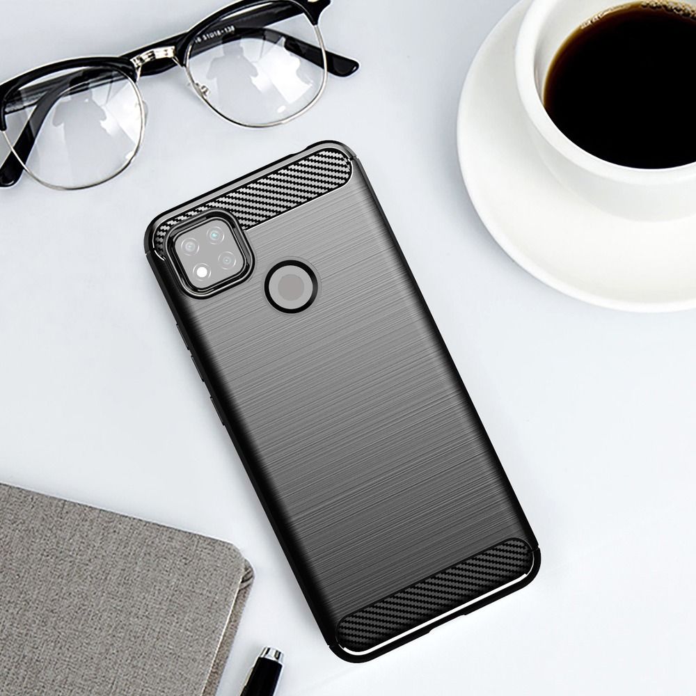 XIAOMI Redmi 9C fekete KARBON tok