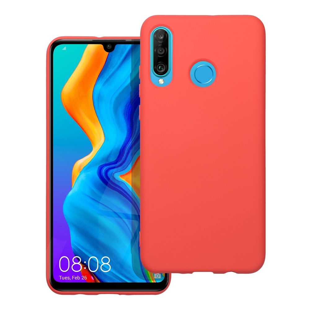 HUAWEI P30 Lite Peach SZILIKON tok
