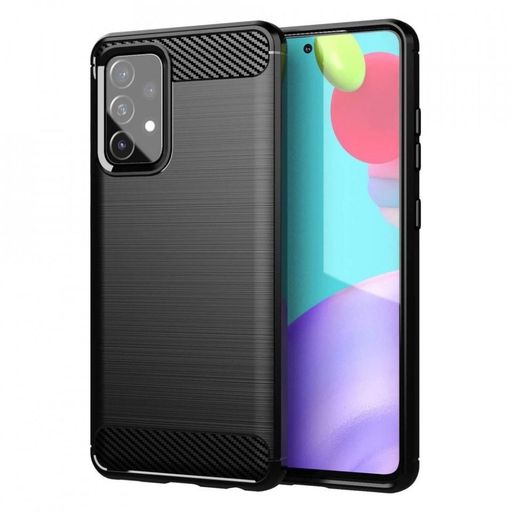 SAMSUNG Galaxy A52 5G / A52 LTE (4G) / A52S fekete KARBON tok