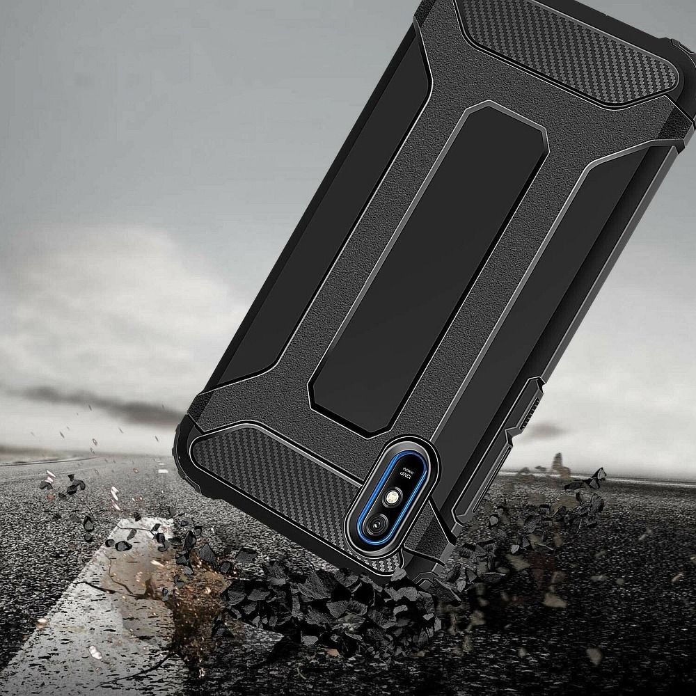 XIAOMI Redmi 9A / 9AT fekete ARMOR tok