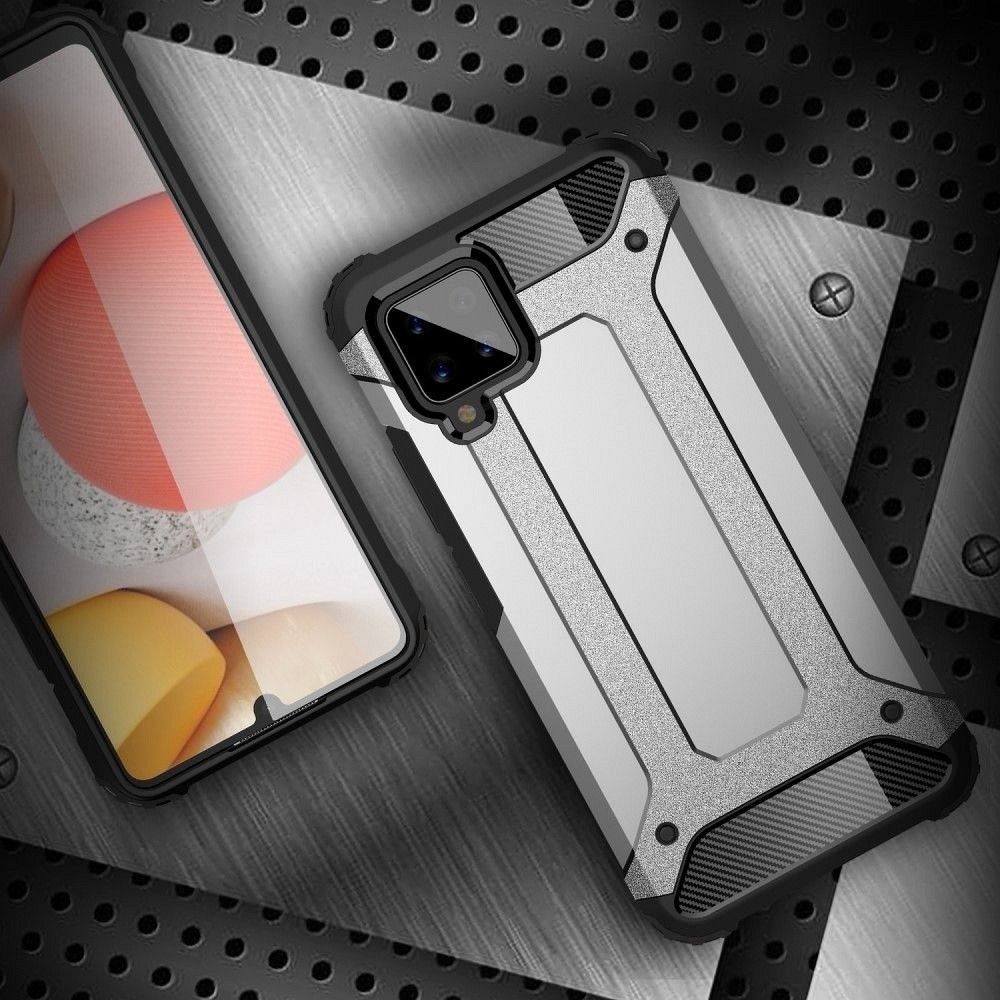 SAMSUNG A12 / F12 / M12 fekete ARMOR tok