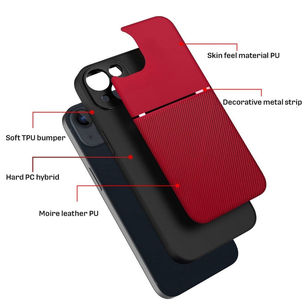 XIAOMI Redmi 9AT / Redmi 9A piros NOBLE tok