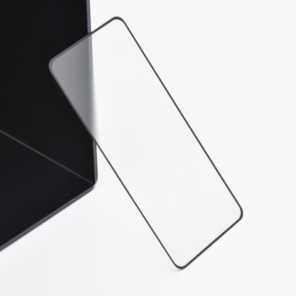 iPhone 13 Pro fekete Edzett Előlapi 5D Matt Üvegfólia Full Glue (Teljes Felületen Ragad)
