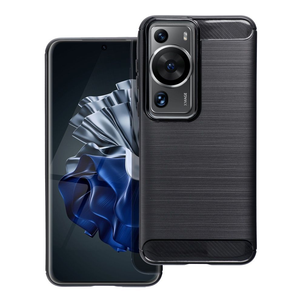 HUAWEI P60 / P60 Pro fekete KARBON tok