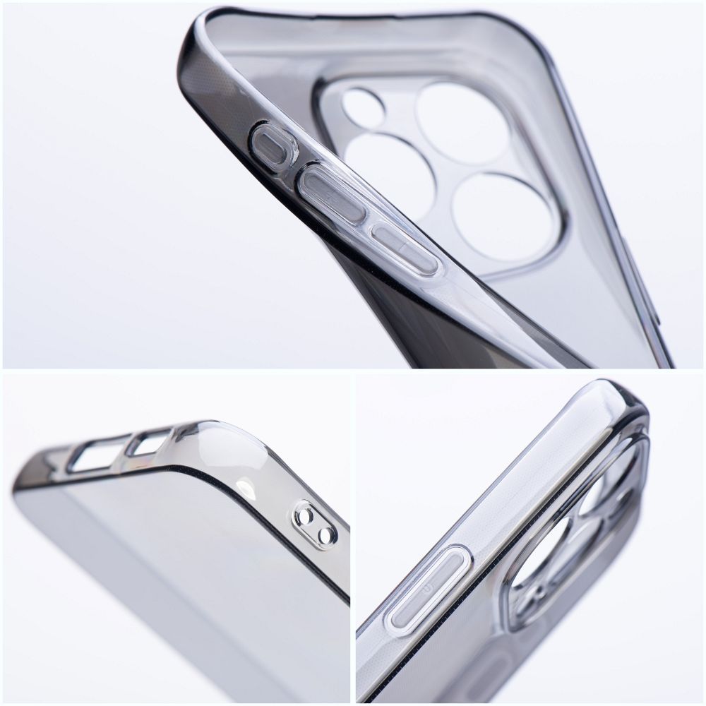 HONOR X8A átlátszó fekete PRÉMIUM 1,5 mm-es dobozos tok
