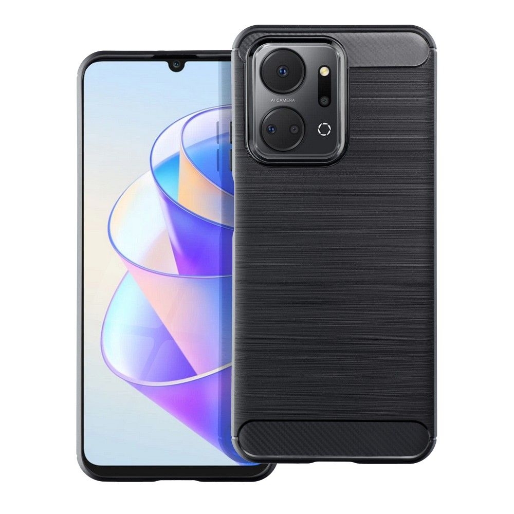 HONOR X7a fekete KARBON tok