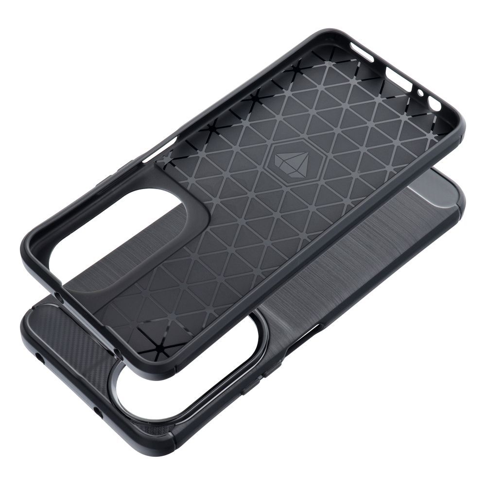 HONOR X7B fekete KARBON tok