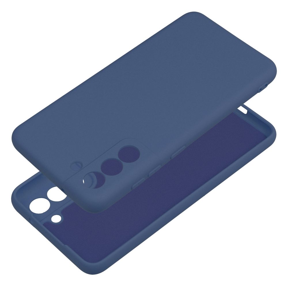 SAMSUNG Galaxy S21 FE kék SZILIKON tok
