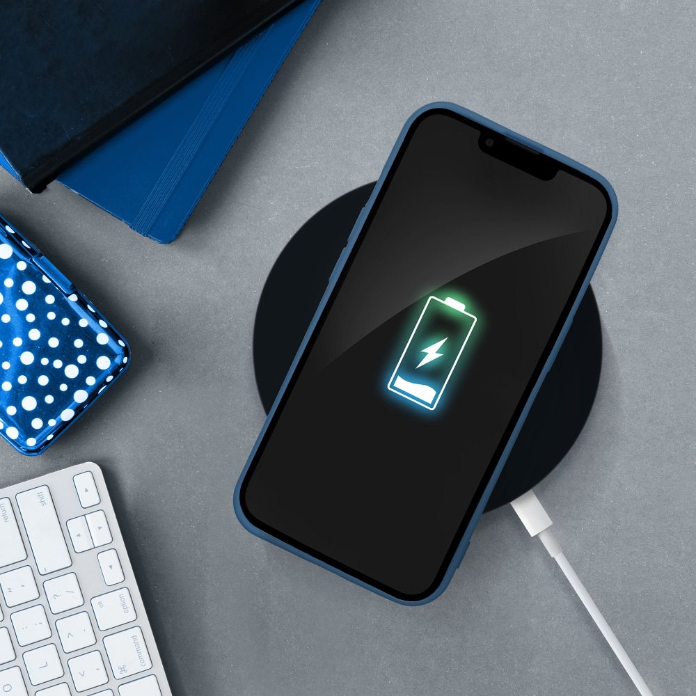 IPHONE 13 Pro kék SZILIKON tok