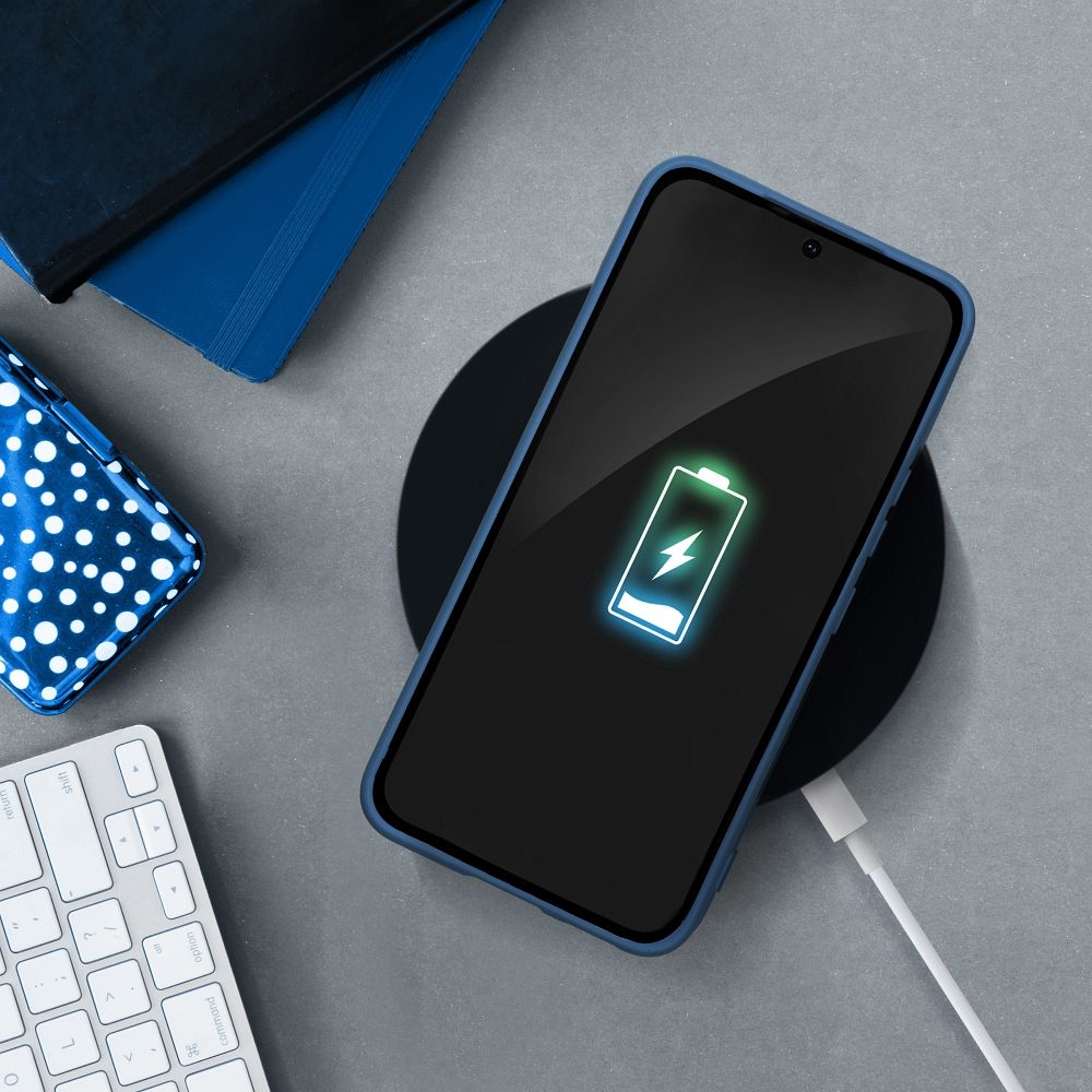 SAMSUNG Galaxy A13 5G / A04S kék SZILIKON tok