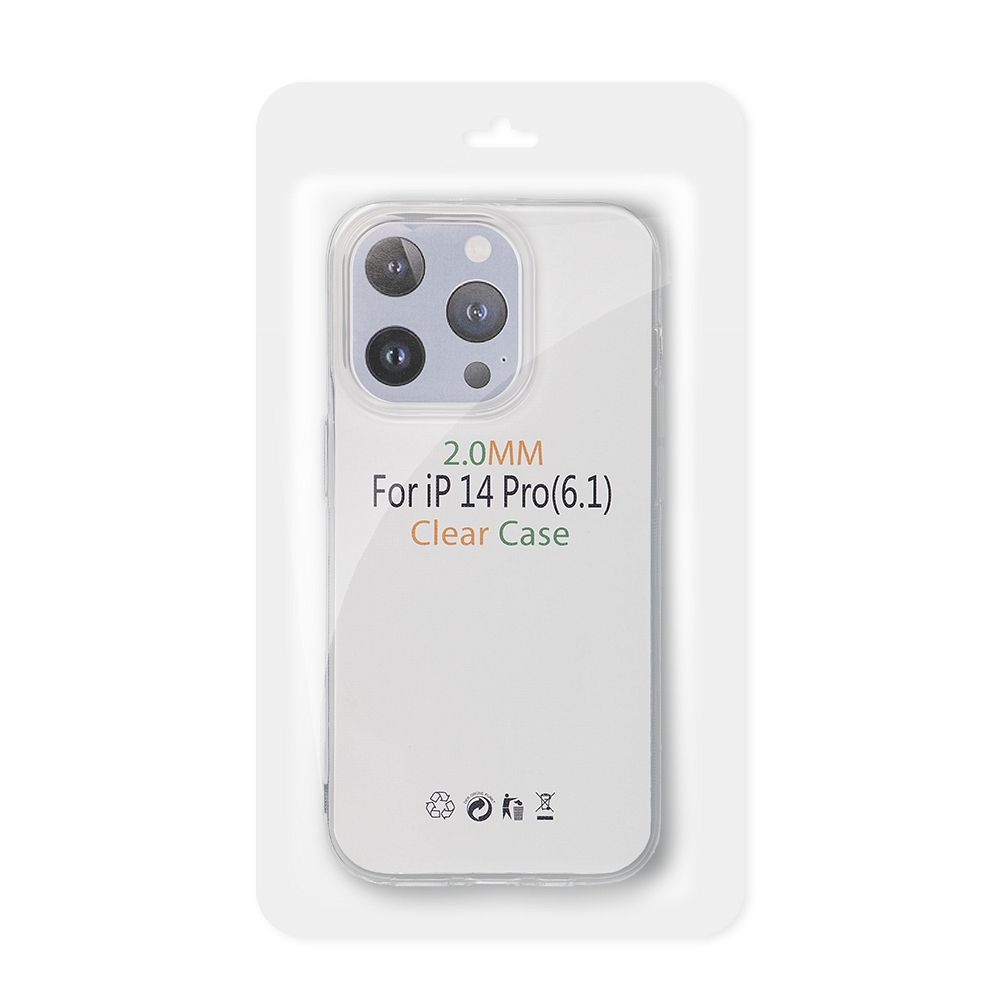 IPHONE X / XS (kameravédelem) Átlátszó tok 2 mm