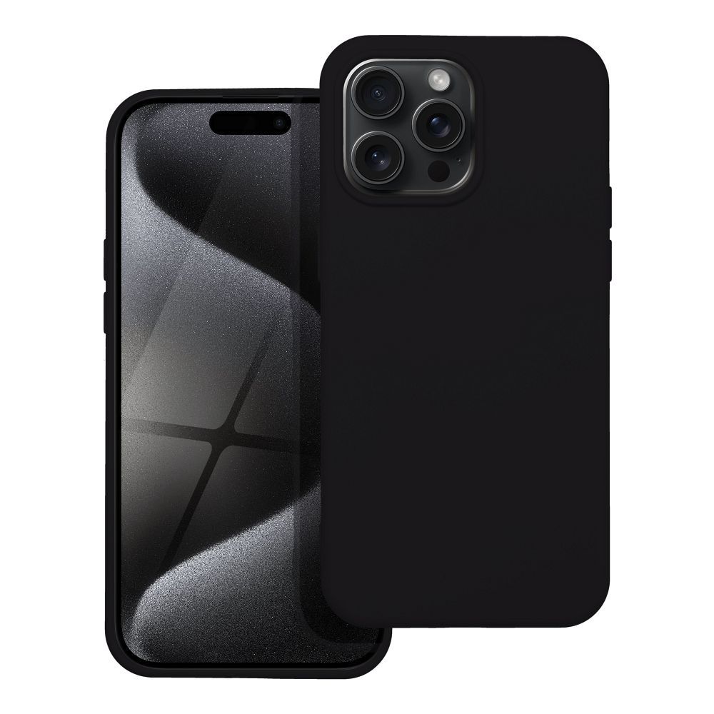 IPHONE 15 Pro Max fekete SZILIKON tok