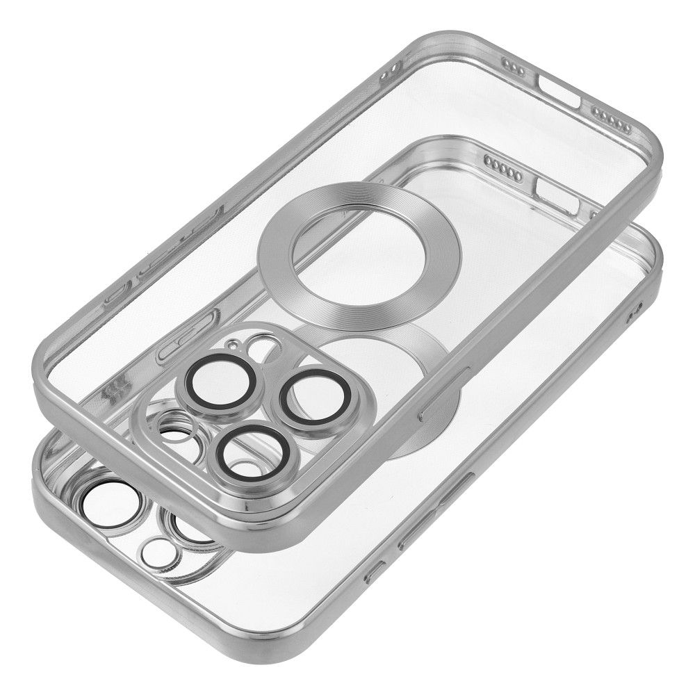 IPHONE 13 ezüst GLAM Tok