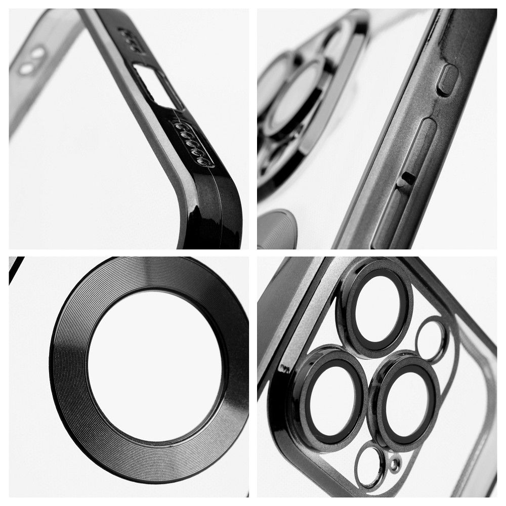 IPHONE 15 fekete GLAM Tok