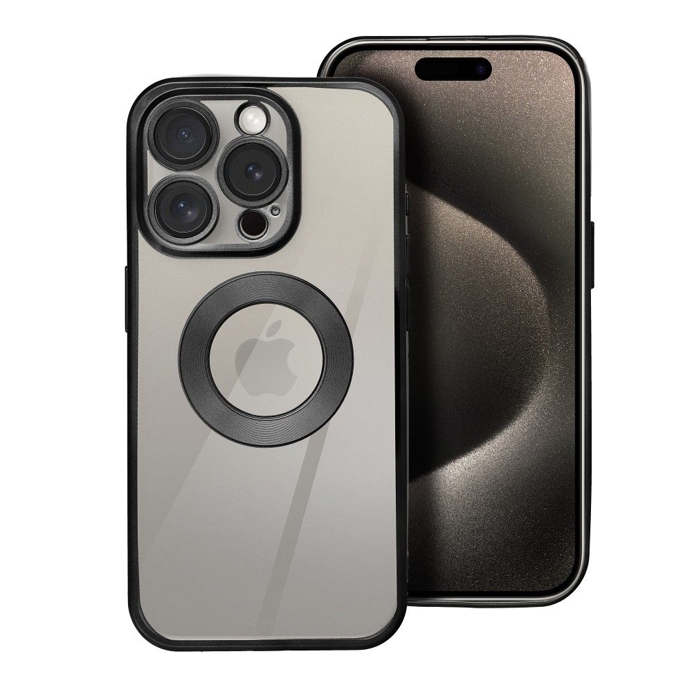 IPHONE 15 Pro Max fekete GLAM Tok