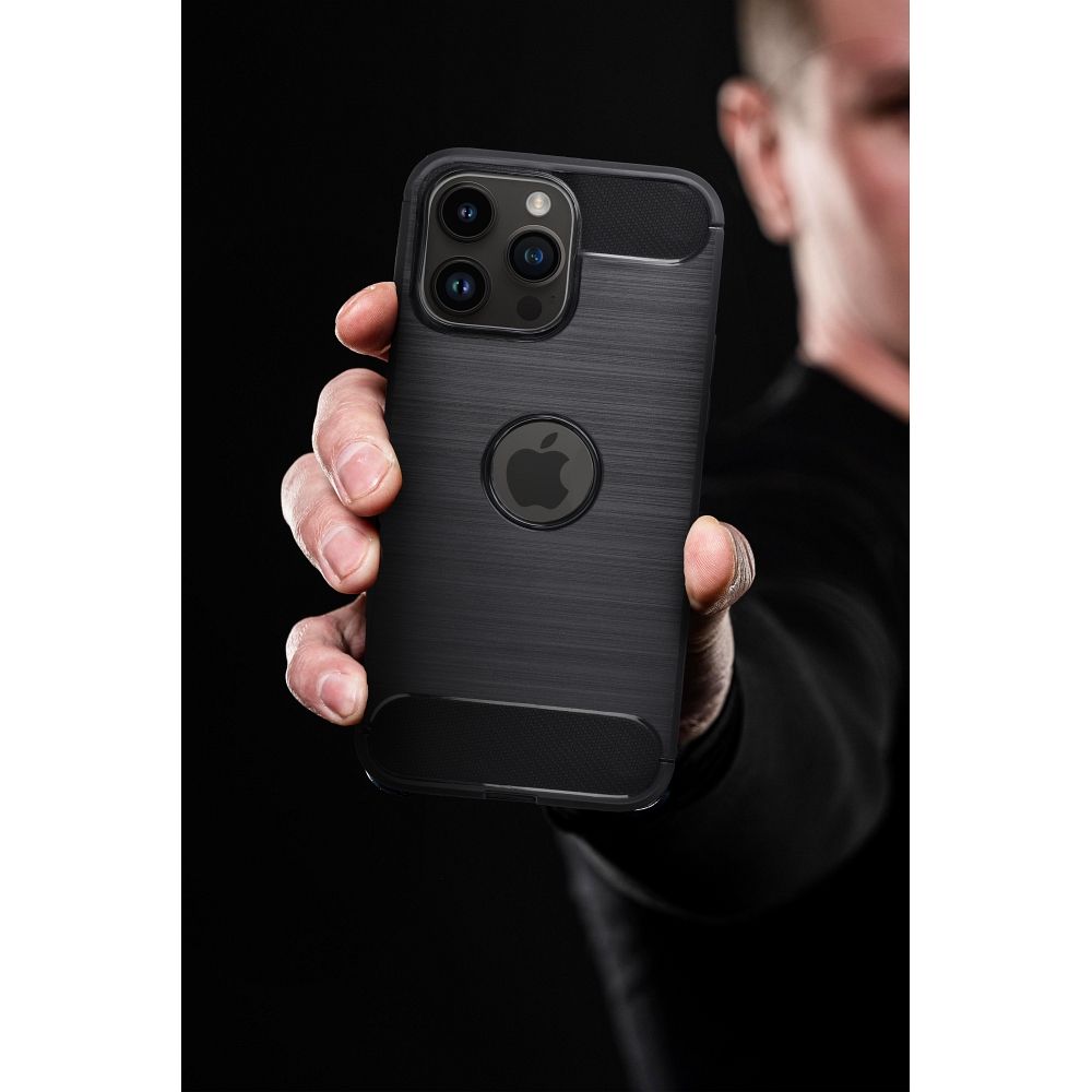 IPHONE 16 fekete KARBON tok