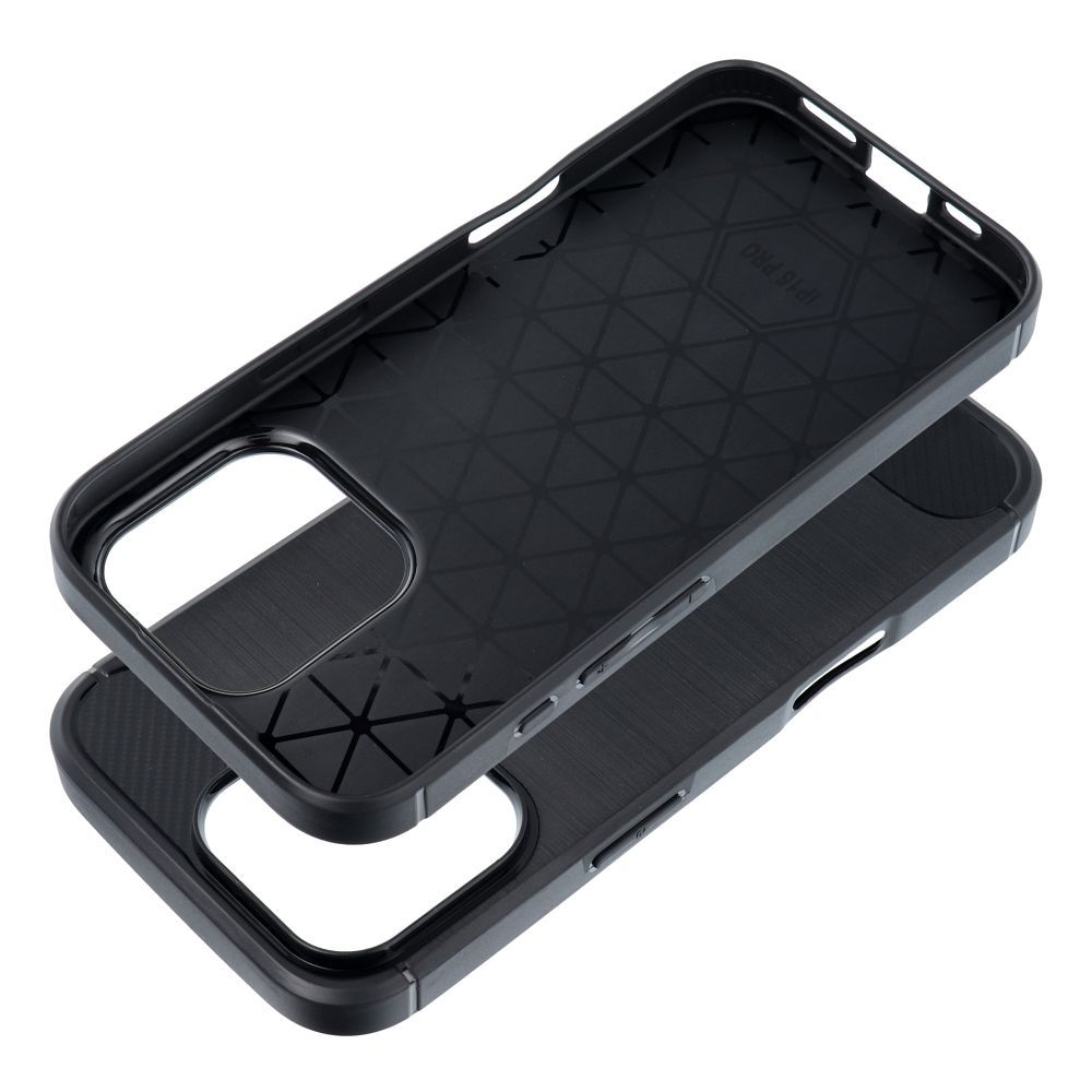 IPHONE 16 Pro fekete KARBON tok