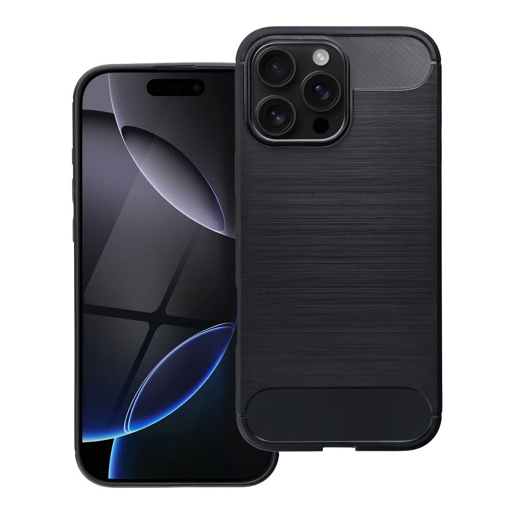 IPHONE 16 Pro Max fekete KARBON tok