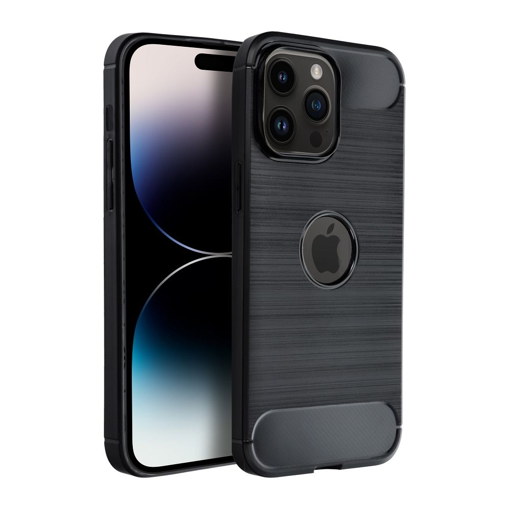 IPHONE 16 Plus fekete KARBON tok