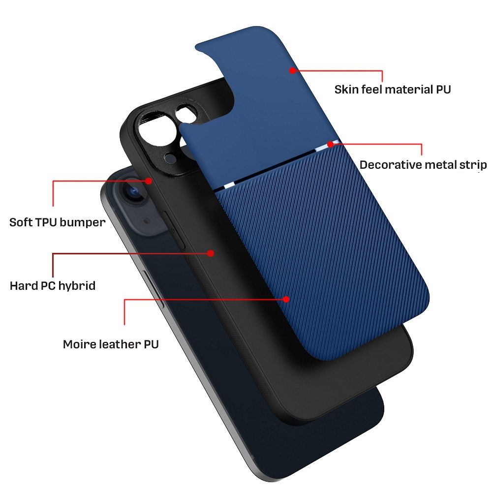 IPHONE 16 Plus kék NOBLE Tok