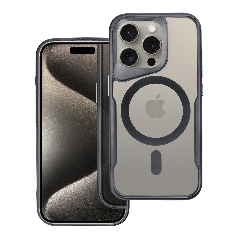 IPHONE 15 PLUS fekete  MagSafe-kompatibilis ERGOFIT NEWZONE tok