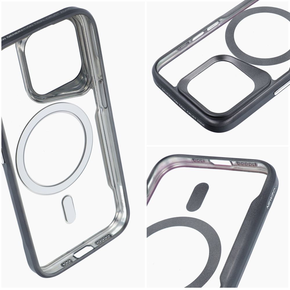 IPHONE 15 PLUS fekete  MagSafe-kompatibilis ERGOFIT NEWZONE tok