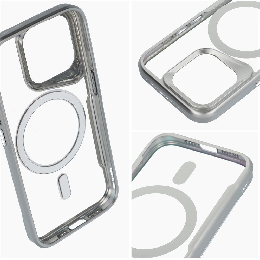 IPHONE 15 PLUS ezüst MagSafe-kompatibilis ERGOFIT NEWZONE tok