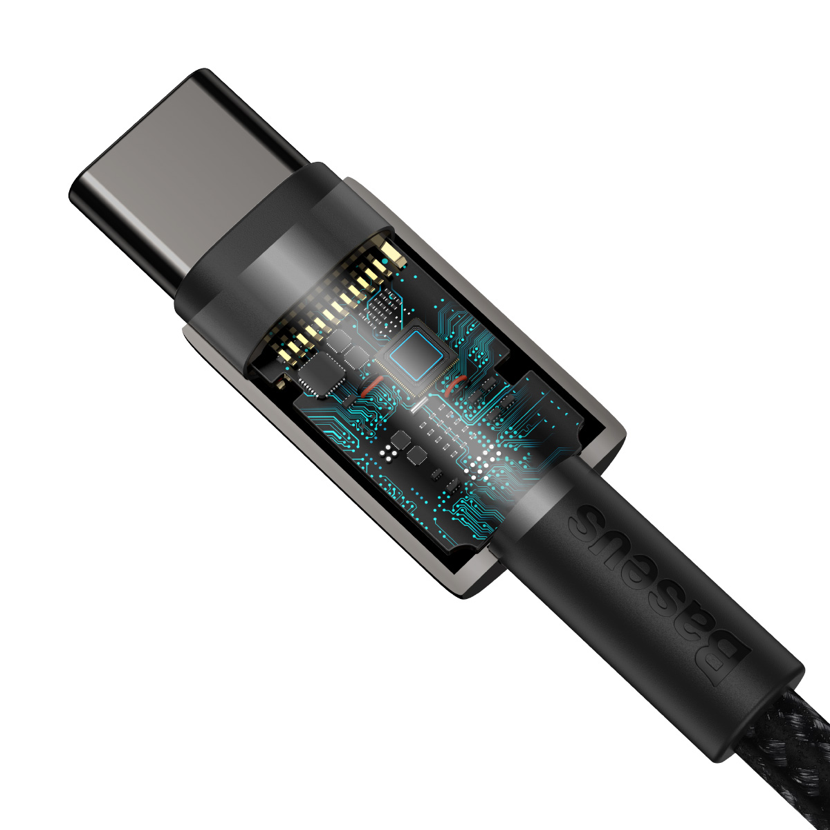 Baseus kábel Tungsten PD USB-C - USB-C 1,0 m fekete 100W