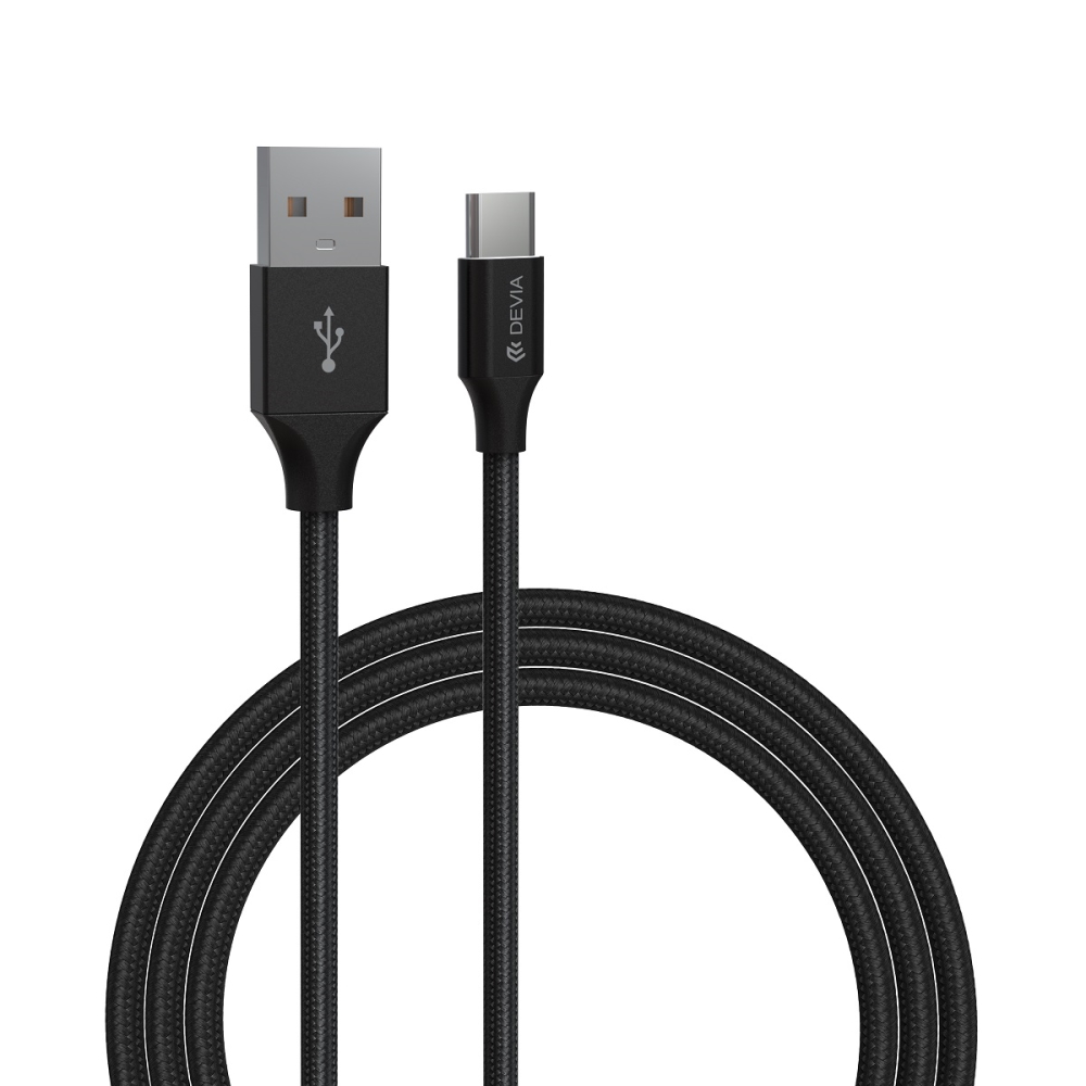 Devia kábel Gracious EC303 USB - USB-C 1,0 m 2,4A fekete
