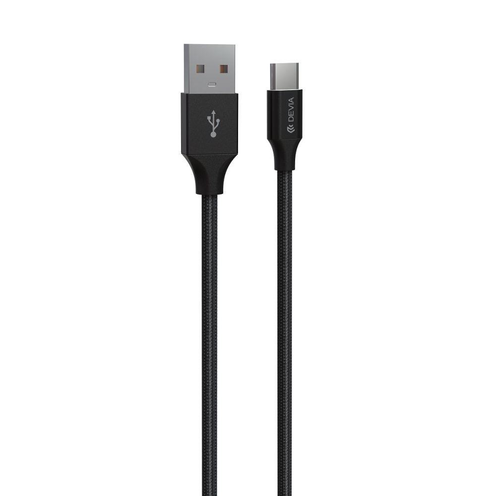 Devia kábel Gracious EC303 USB - USB-C 1,0 m 2,4A fekete