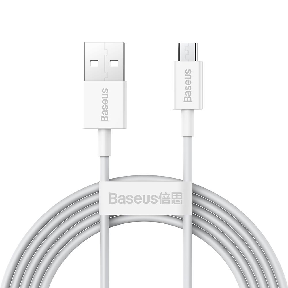 Baseus kábel Superior USB - microUSB 2,0 m 2,0A fehér