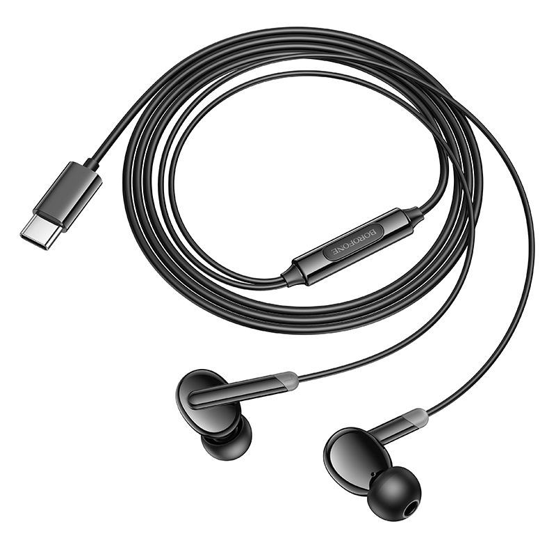 Borofone fülhallgató BM92 Refined mikrofonnal Type C (DAC) fekete