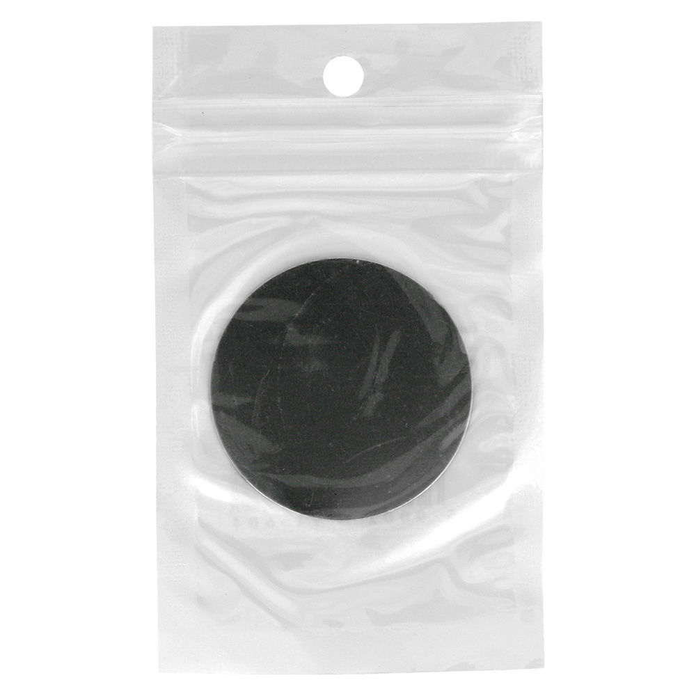 Fém lemez mágneses tartókhoz - kerek 40mm fekete