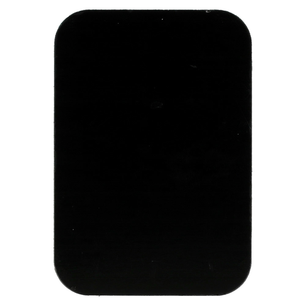 Fém lemez mágneses tartókhoz - téglalap alakú 45x65mm fekete