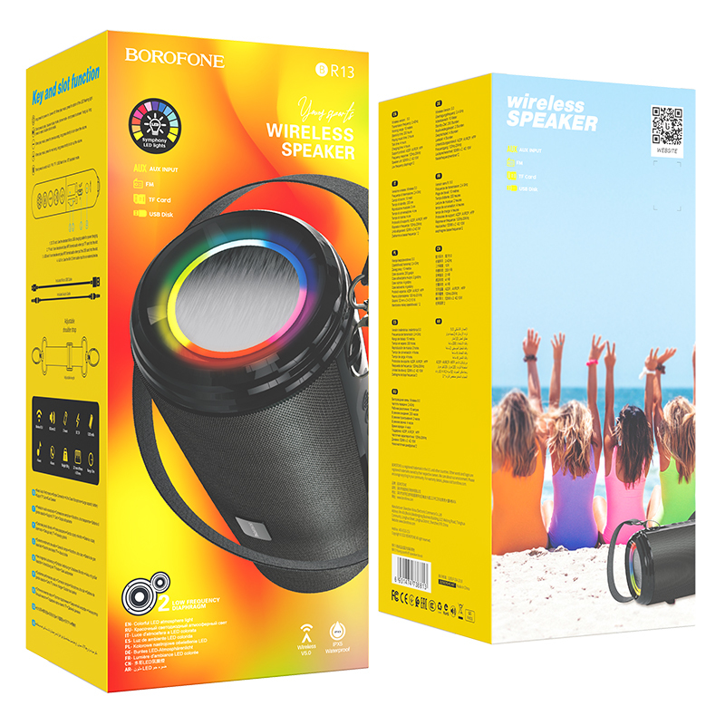 Borofone hordozható Bluetooth hangszóró BR13 Young fekete