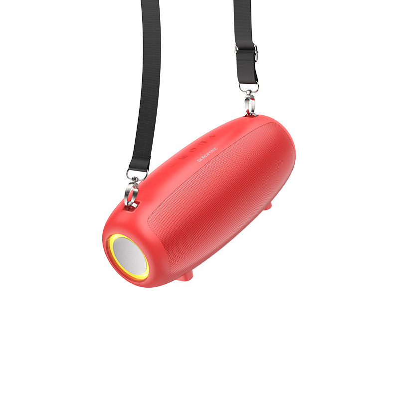 Borofone hordozható Bluetooth hangszóró BP13 Dazzling mikrofonnal piros