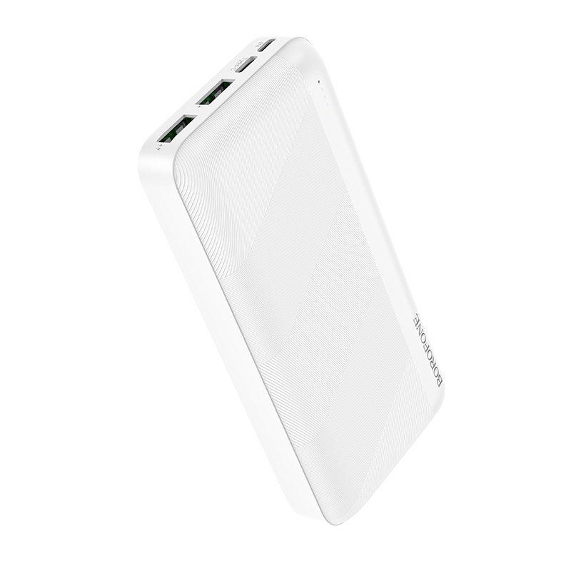 Borofone power bank 20000mAh BJ27A Pindar - 2xUSB - fehér