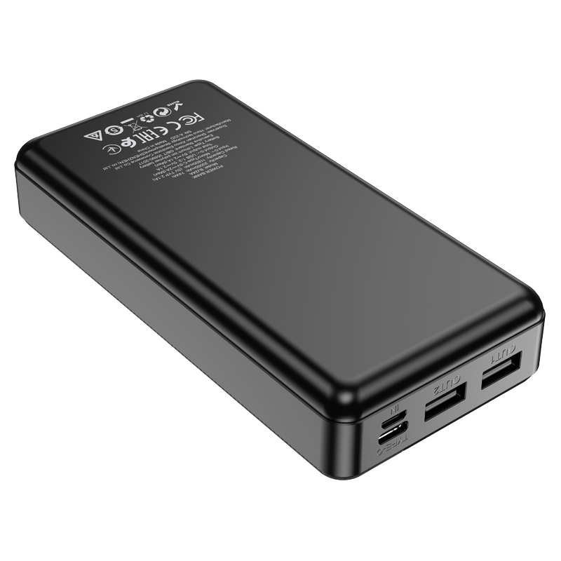 Borofone power bank 20000mAh BJ24A - 2xUSB - fekete