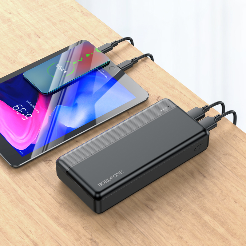 Borofone power bank 20000mAh BJ24A - 2xUSB - fekete