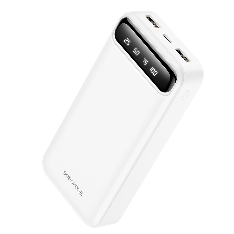Borofone power bank 20000mAh BJ14A Freeway - 2xUSB - fehér