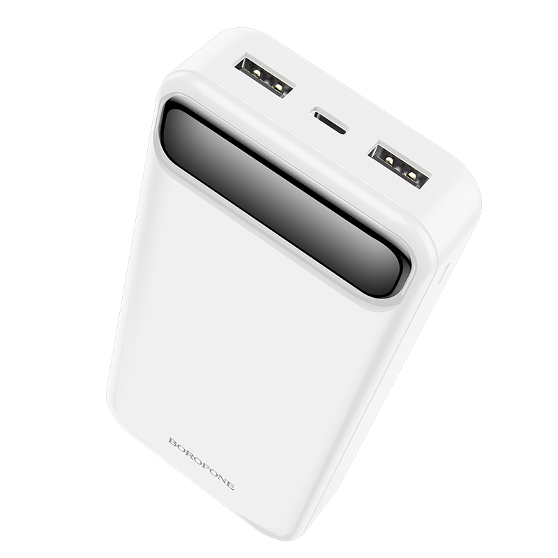 Borofone power bank 20000mAh BJ14A Freeway - 2xUSB - fehér