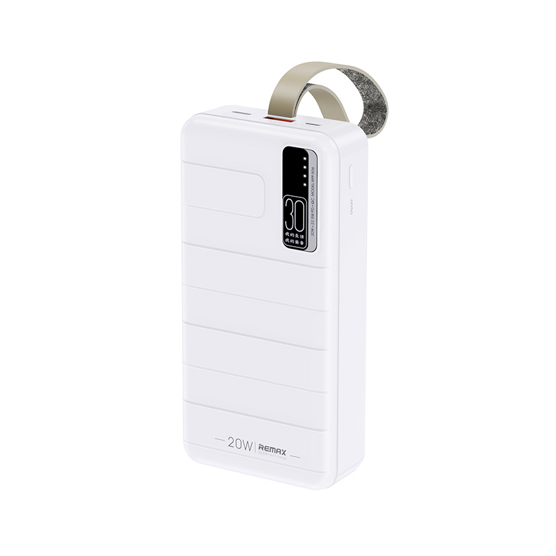 REMAX power bank 30000mAh RPP-506 Noah - USB + Type C - PD 20W QC 22,5W fehér