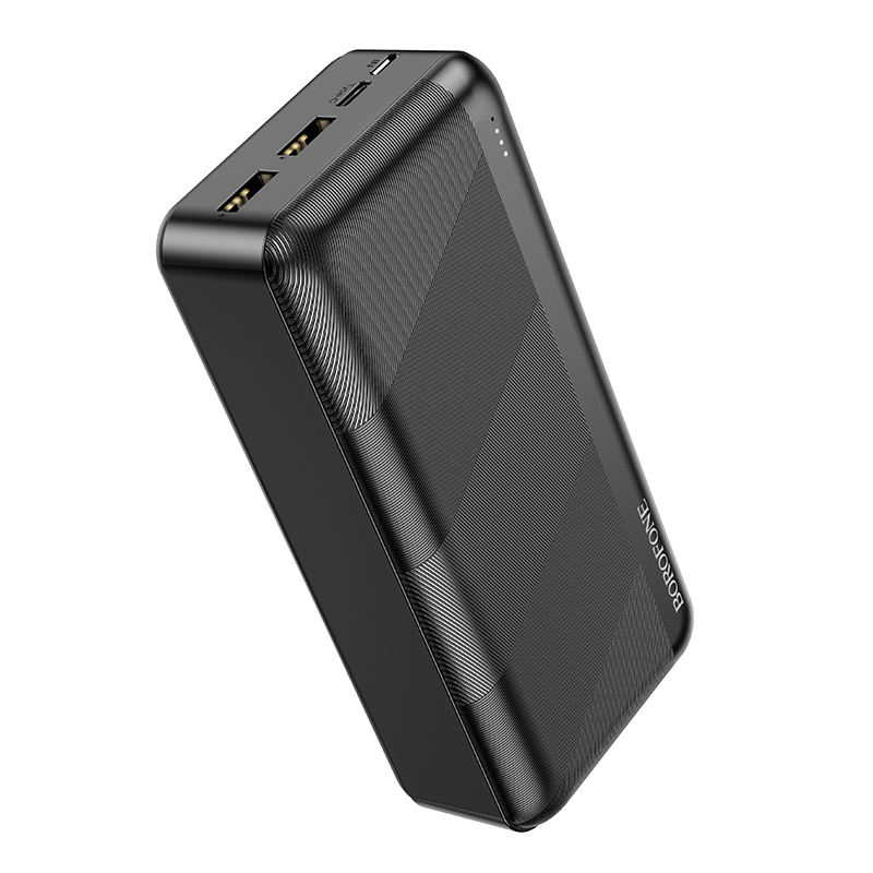 Borofone power bank 30000mAh BJ27B Pindar - 2xUSB - fekete