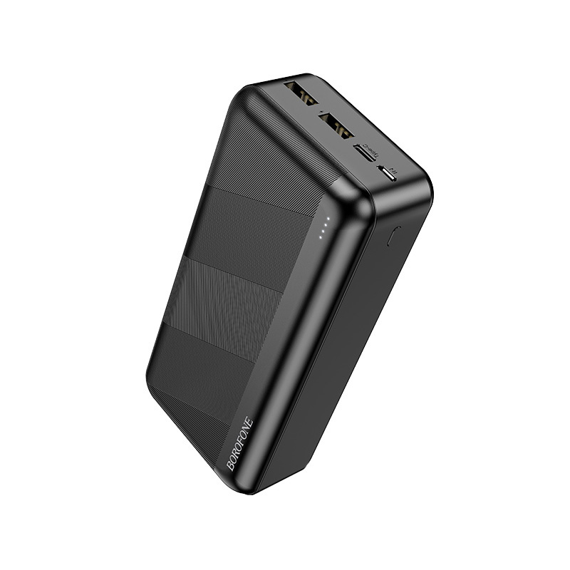 Borofone power bank 30000mAh BJ27B Pindar - 2xUSB - fekete