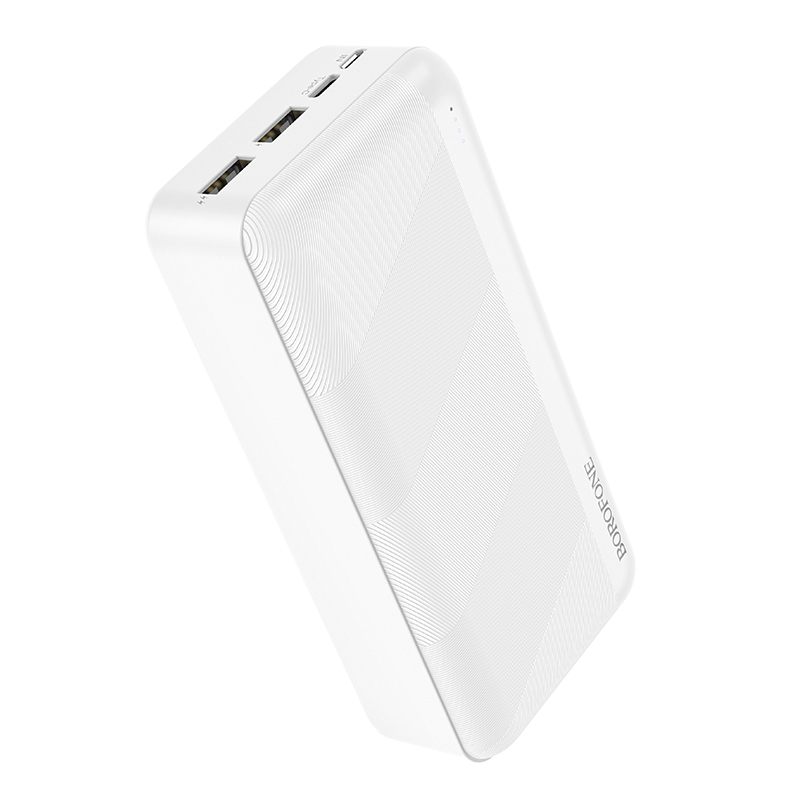 Borofone power bank 30000mAh BJ27B Pindar - 2xUSB - fehér