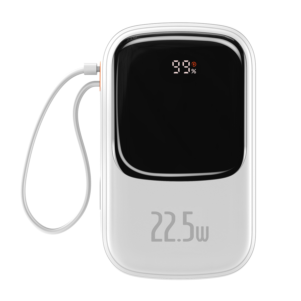 Baseus power bank 20000mAh Qpow Pro - USB + Type C - PD 22,5W Type C kábellel (PPQD060302) fehér