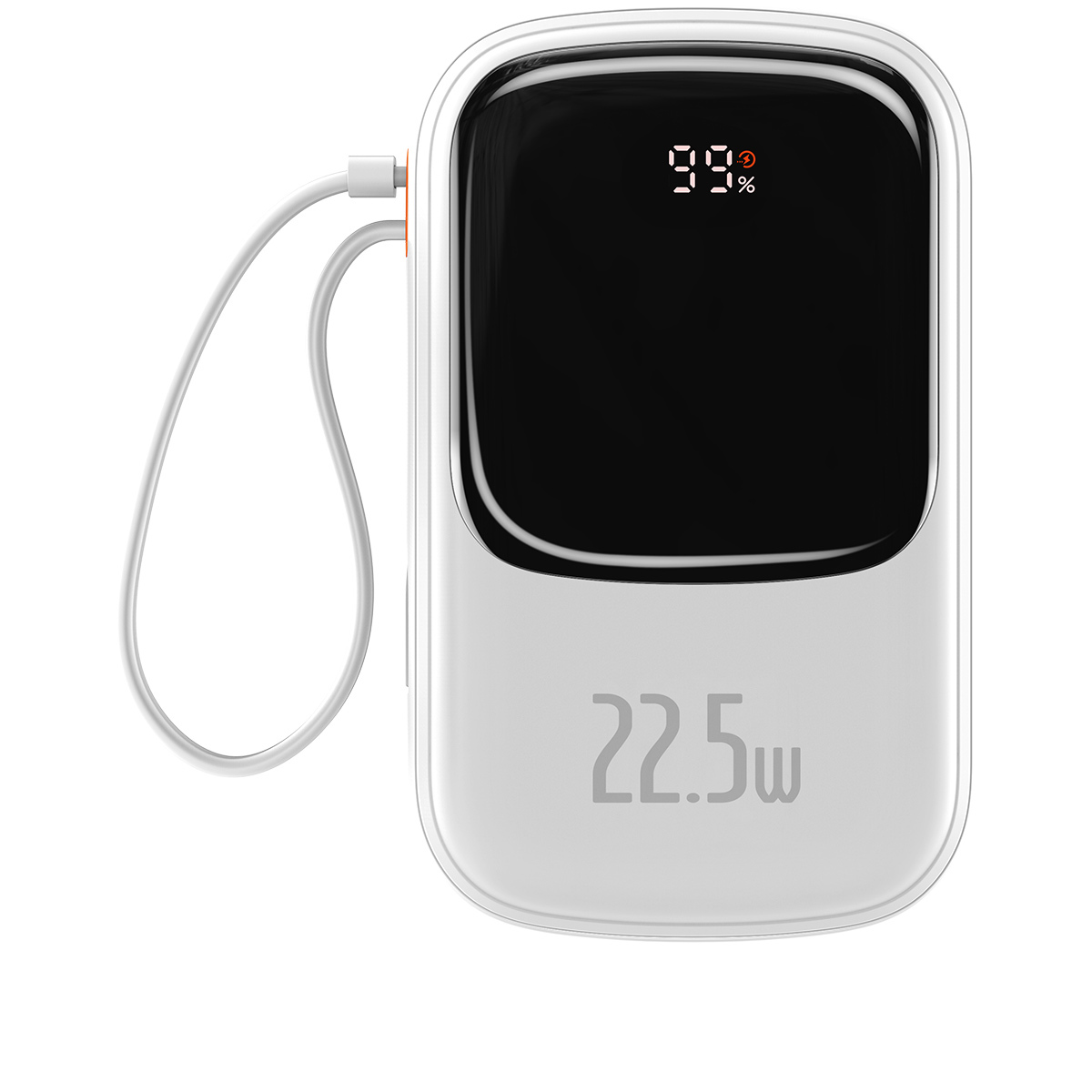 Baseus power bank 20000mAh Qpow Pro - USB + Type C - PD 22,5W Type C kábellel (PPQD060302) fehér