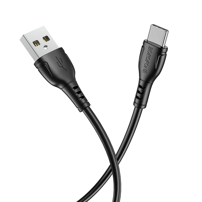 Borofone kábel BX51 Triumph - USB - Type C - 3A 1 méter fekete