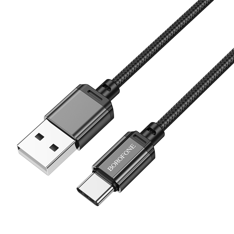 Borofone kábel BX87 Sharp - USB - Type C - 3A 1 méter fekete